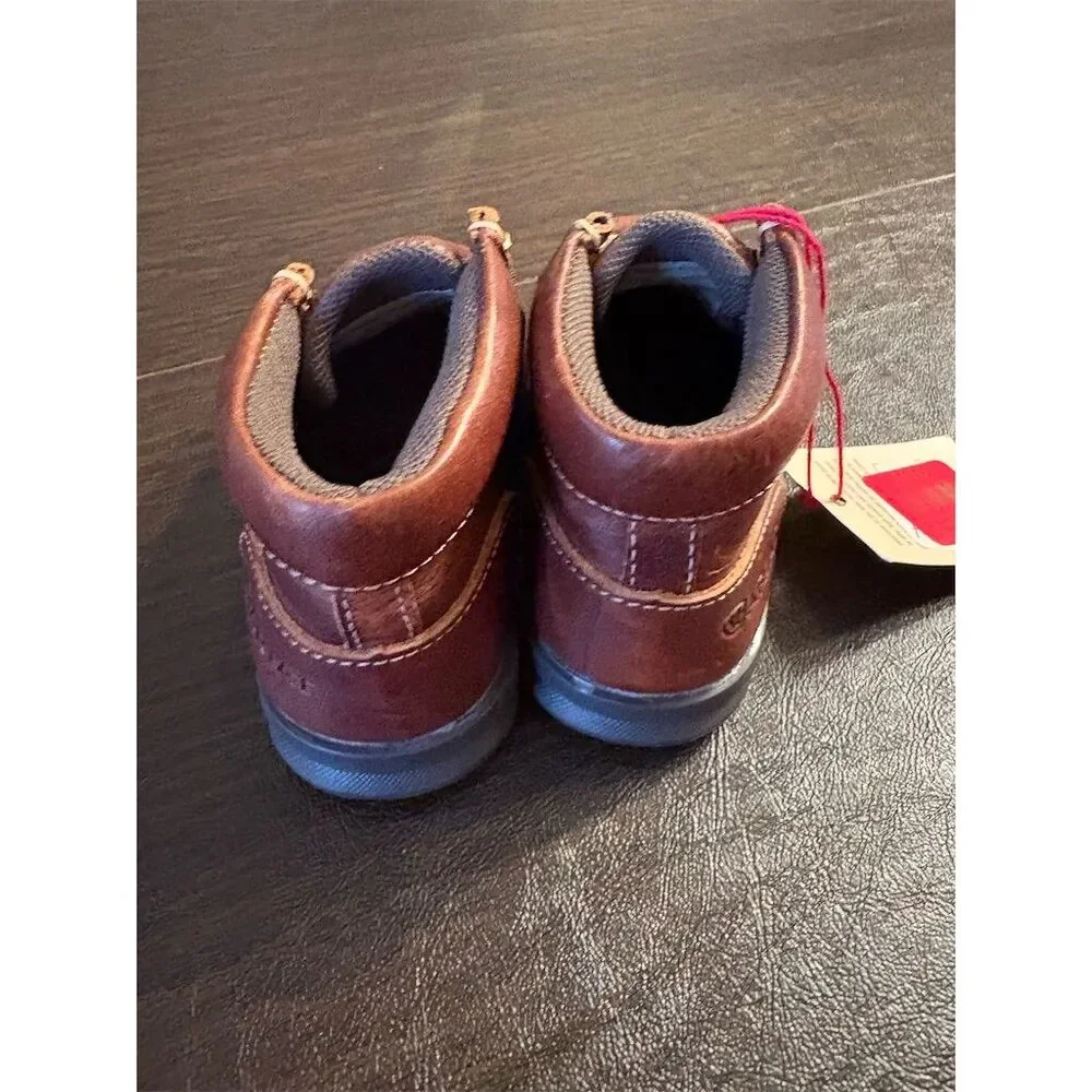 Ariat Toddler Boys Lil' Stomper Brown Dress‎ Shoes Lace Up NWT size 4 toddler